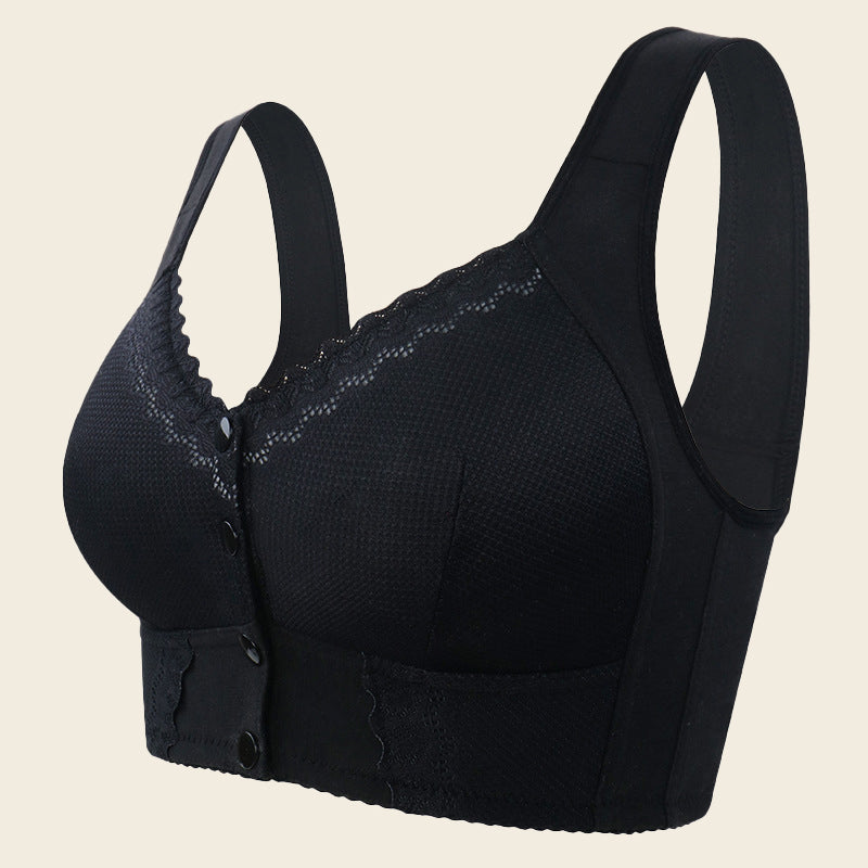 HELEN BRA®-Front Closure Breathable Bra for Seniors(BUY 1 GET 2 FREE)-Black+Purple+Skin