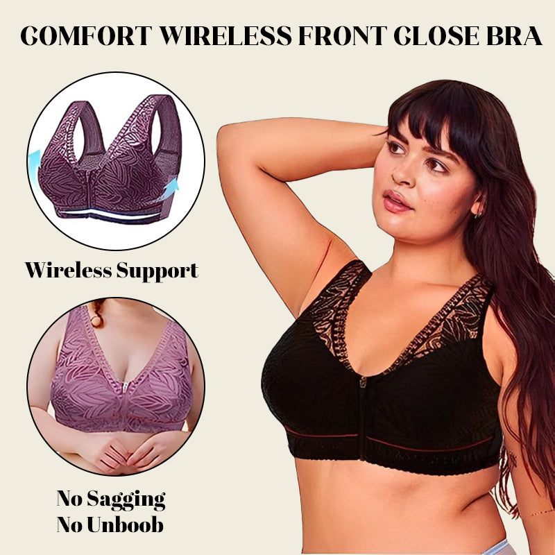 Helen Bra®—HealthLift Lymphvity Front Zipper Bra (BUY 1 GET 2 FREE)-Black