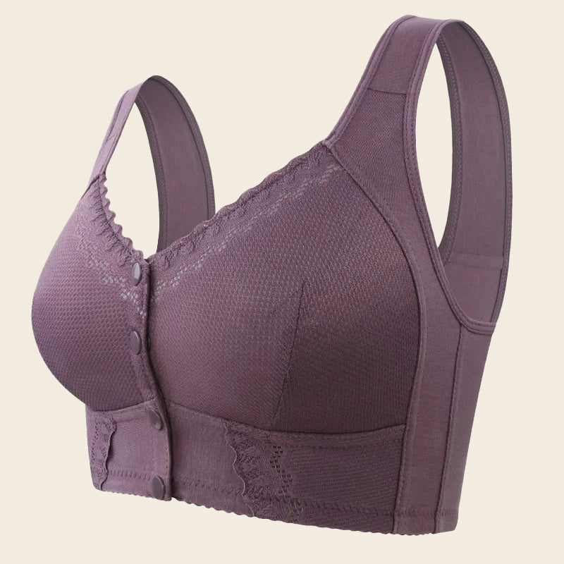 HELEN BRA®-Front Closure Breathable Bra for Seniors(BUY 1 GET 2 FREE)-Black+Purple+Skin