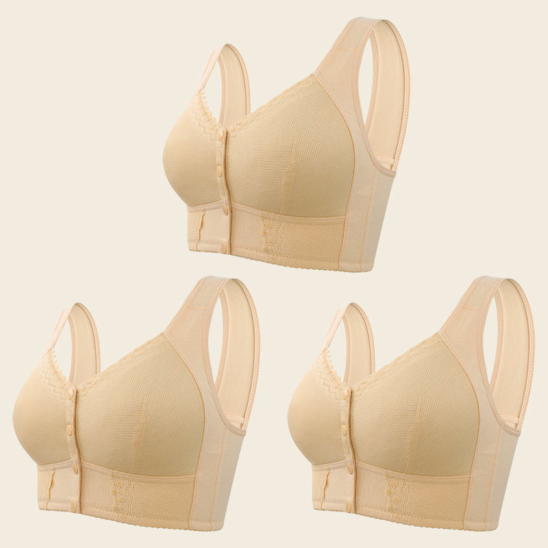 HELEN BRA®-Front Closure Breathable Bra for Seniors(BUY 1 GET 2 FREE)-Purple*3