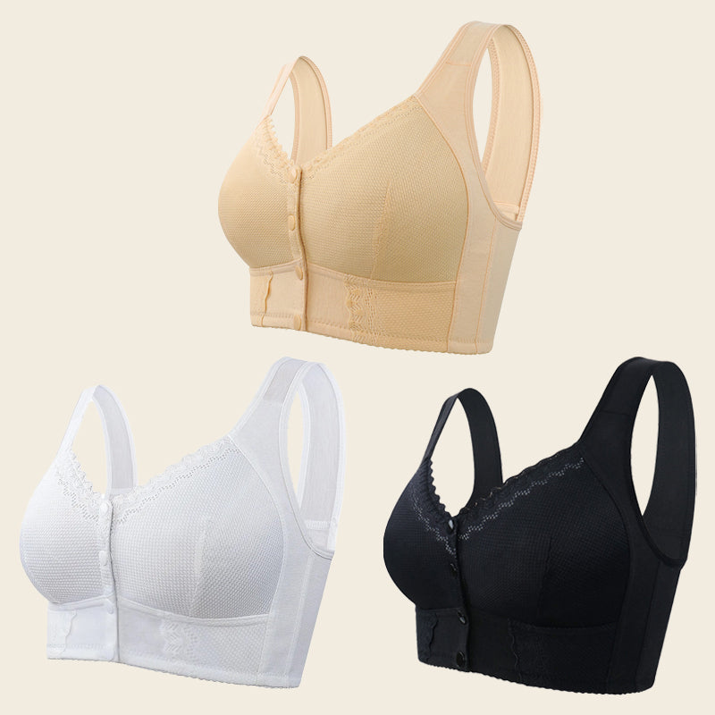 HELEN BRA®-Front Closure Breathable Bra for Seniors(BUY 1 GET 2 FREE)-Purple*3