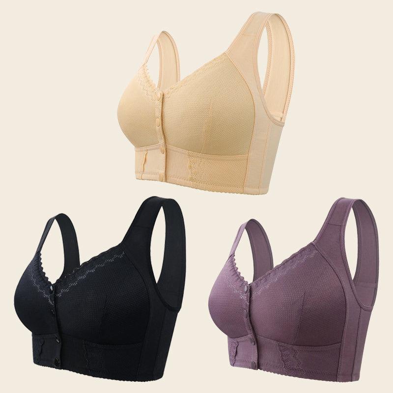 HELEN BRA®-Front Closure Breathable Bra for Seniors(BUY 1 GET 2 FREE)-Skin*3