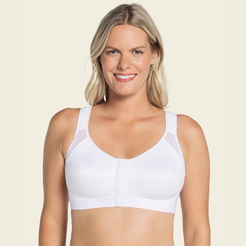 LELEBEAR Posture Bra Corrector for Women, Sursell Posture Correction Front-Close  Bra, Full Coverage X-Strap Back Support, White+black, Small : :  Everything Else