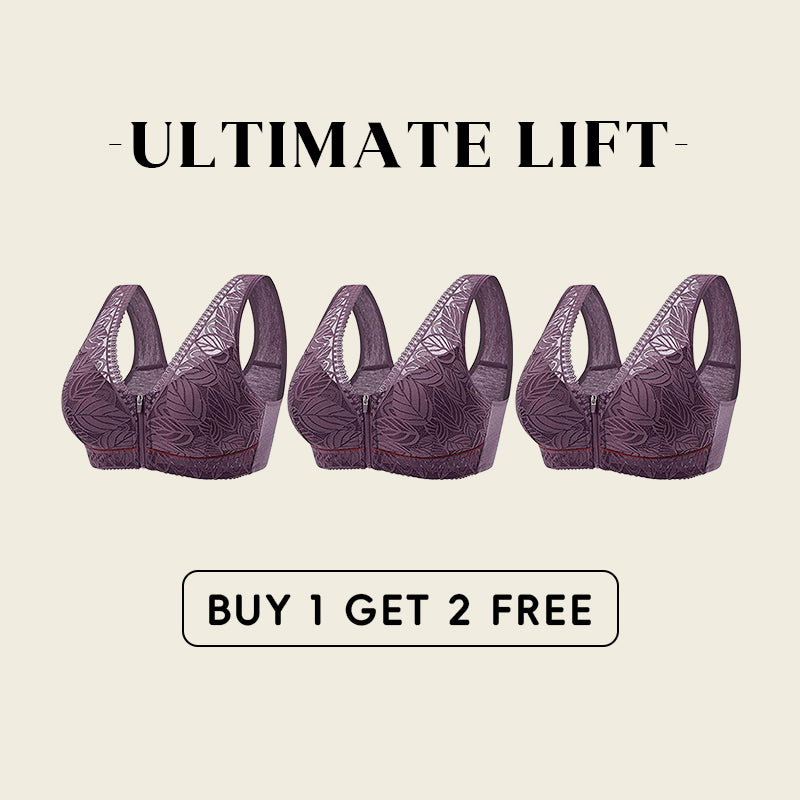 Helen Bra®—HealthLift Lymphvity Front Zipper Bra (BUY 1 GET 2 FREE)-Purple
