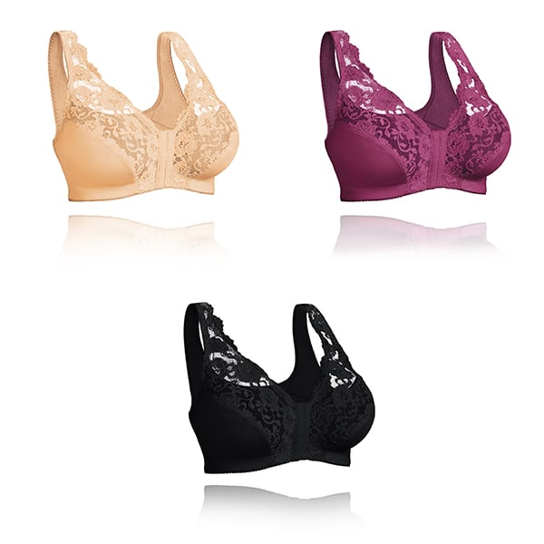 HELEN BRA®-Front hooks, stretch-lace, super-lift, and posture correction – ALL IN ONE BRA—SKIN