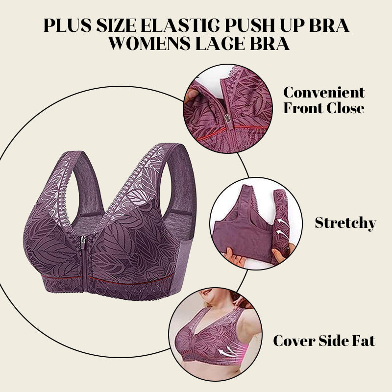 Helen Bra®—HealthLift Lymphvity Front Zipper Bra (BUY 1 GET 2 FREE)-Beige+Black+Purple