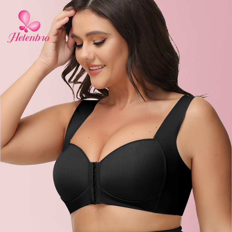  Bra For Women Front Closure Shaping Push Up Seamless