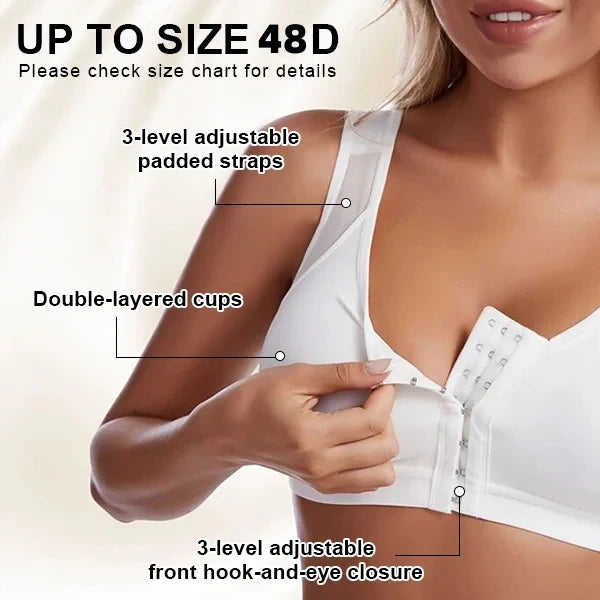 LCMTWX Bra Front Cross Back Support Bras for Women Posture Bras for Women  Front Closure Sexy Full Coverage 38i Bras for Women Multifunctional Bra  Front Closure Prime Big Deal Days at