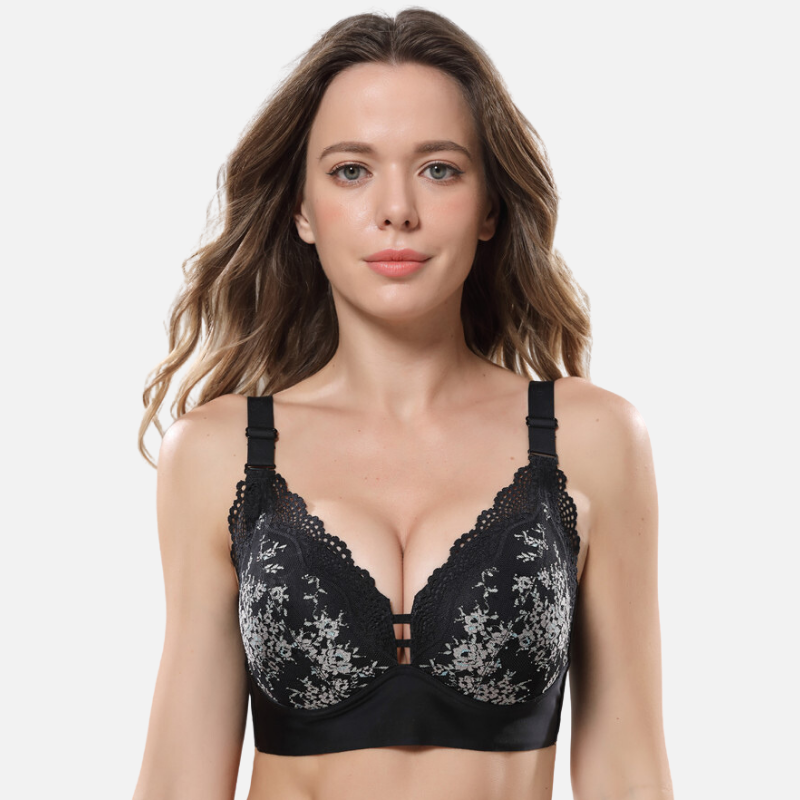 Lace Large Size Push-Up Bra Smooths Fat-Skin
