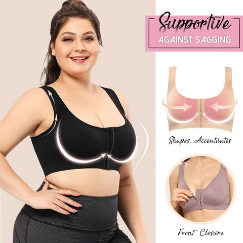 Helen Bra- Front Closure Posture Wireless Back Support, Support Shaping Bra  for Women